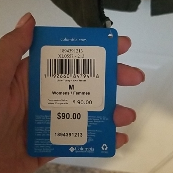 NWT! Columbia Little Tuny EXS jacket-M - Picture 4 of 5
